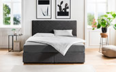 Boxspringbett Savalis-Comfort in anthrazit