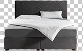 Boxspringbett Savalis-Comfort in anthrazit