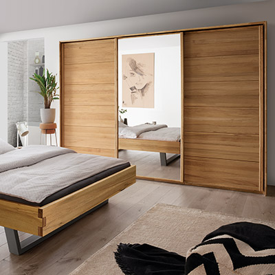 Schiebetüren-Kleiderschrank Fiona, Standspiegel Fiona