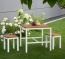 Capri Gartenmöbel-Set 01, kleiner Tisch mit 2 Hockern
