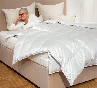 Exquisite Eiderdaunen-Bettdecke für wohlig warme Winternächte