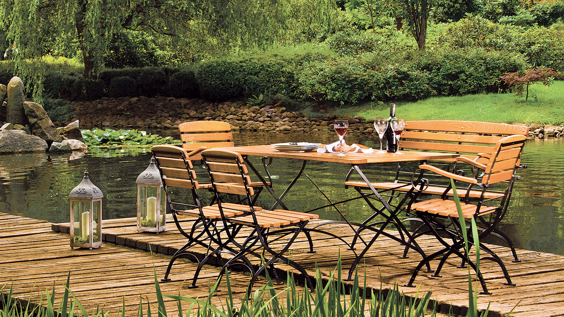 Gartenbank "Avio" - massiv Robinie FSC