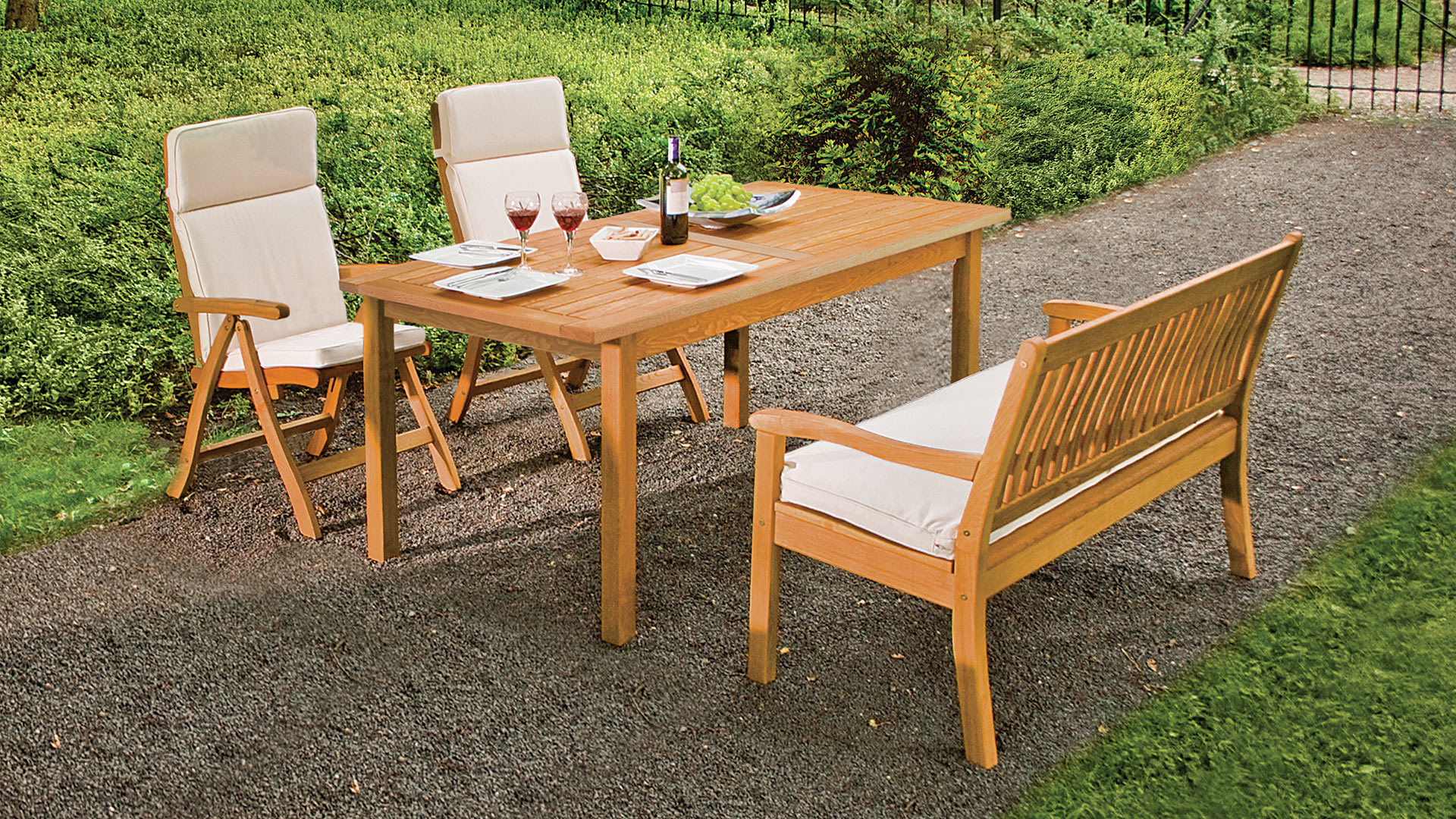 Gartenmöbel-Set "Celano" - massiv Robinie FSC