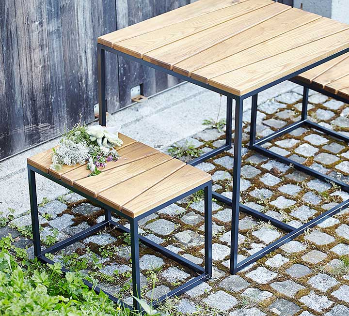 Gartenmöbel - kompakt und platzsparend