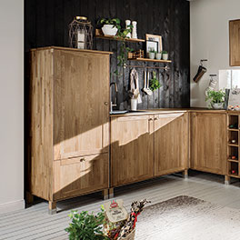 Vorratsschrank "Mediterano" - Massivholzküche
