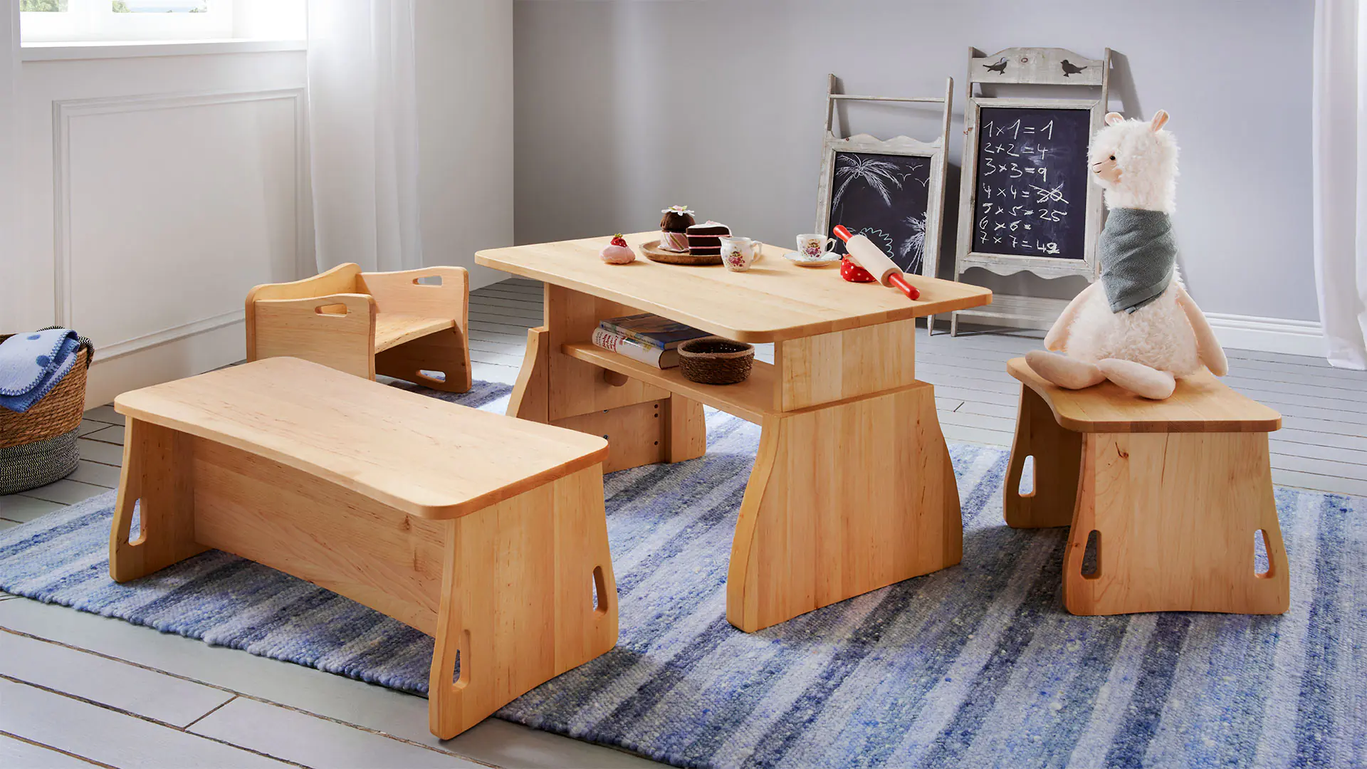 Sitzgruppe Ludus - mitwachsende Montessori-Sitzmöbel
